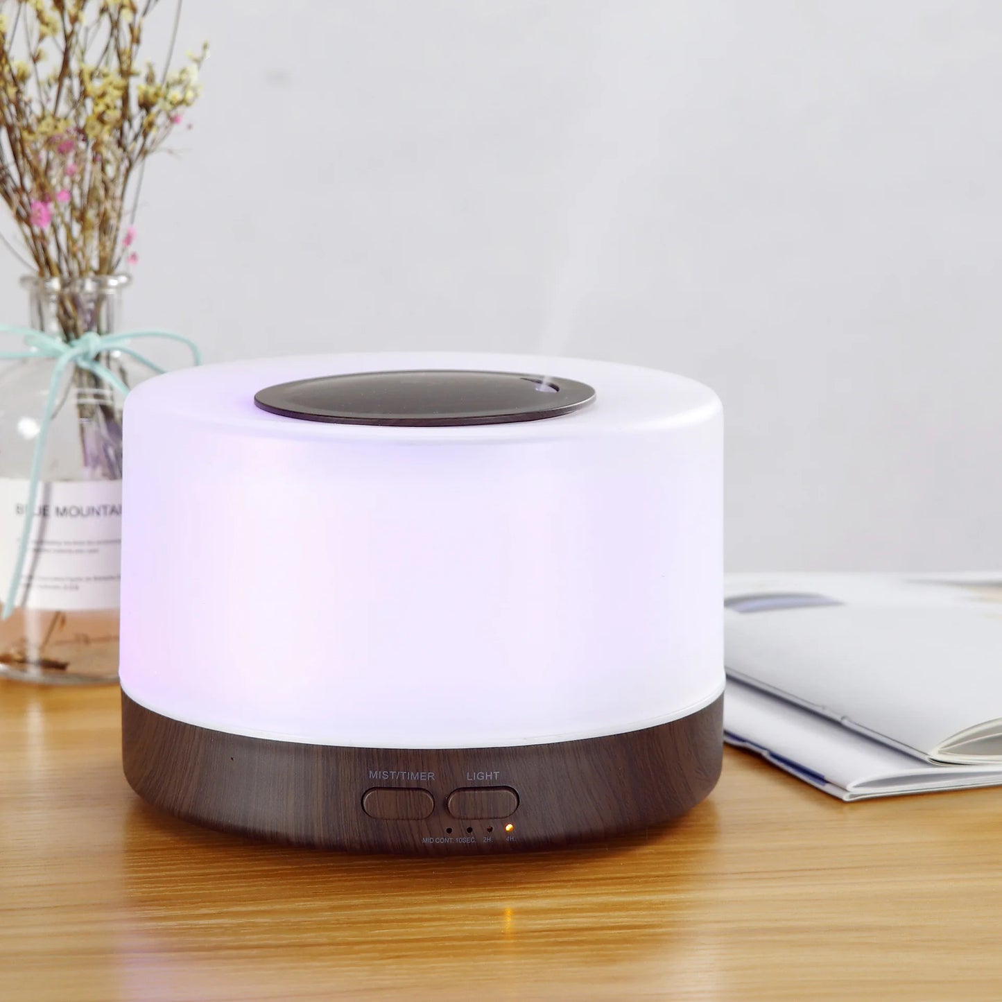 LISM Wood Grain Essential Oil Diffuser Ultrasonic Humidifier