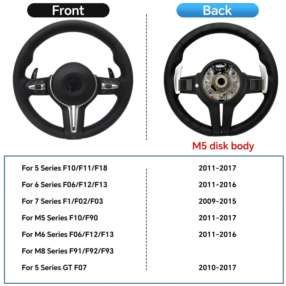 COIKA Leather Steering Wheel For BMW M Series M3 M5 With Paddles