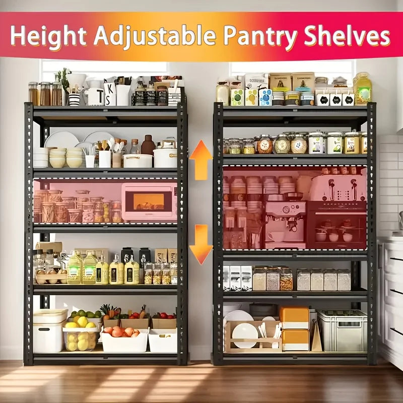72"H Garage Shelving Storage Shelves 5-Tier, 72" H X 35.5" W X 16" D, 2000LBs CapacityHeavy Duty Adjustable Storage Shelve For C