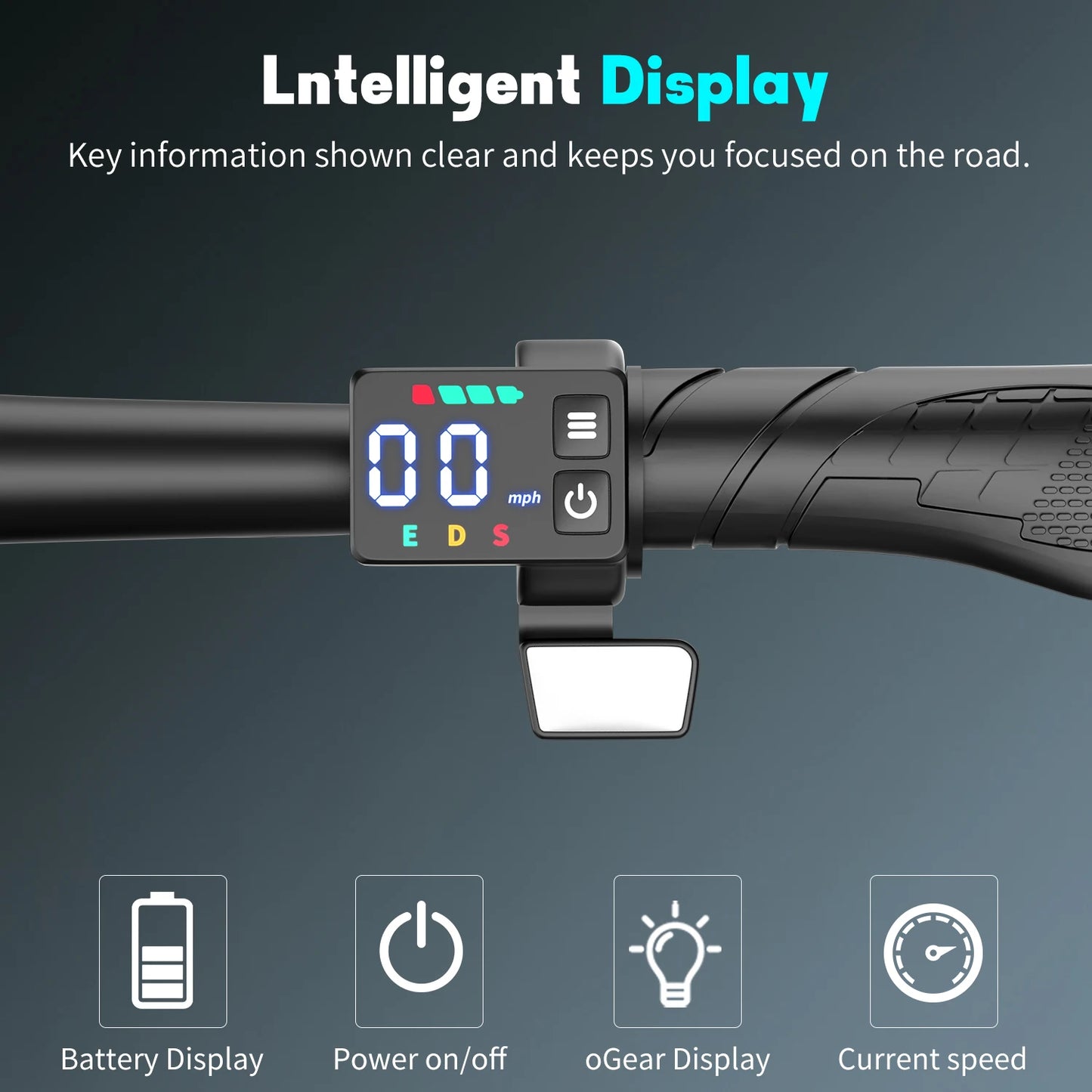 FURIDER Electric Scooter Foldable 650W Peak Motor 48V 35 Miles