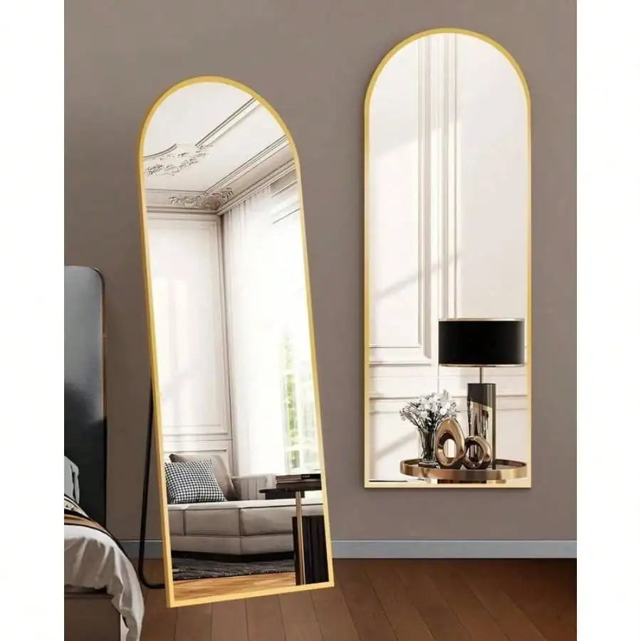 Arched Floor Mirror Wall Mounted For Elegant Home Decor