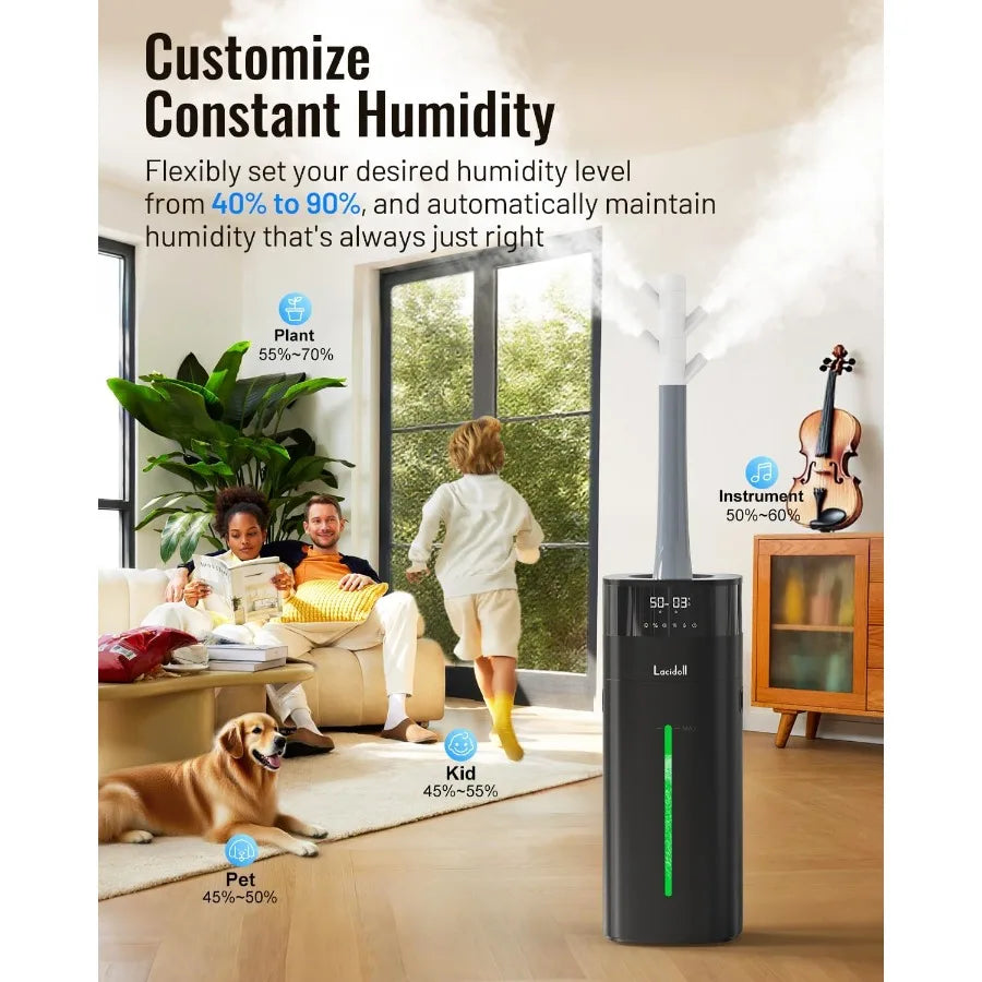XMSJ Warm and Cool Mist Humidifier for Large Rooms