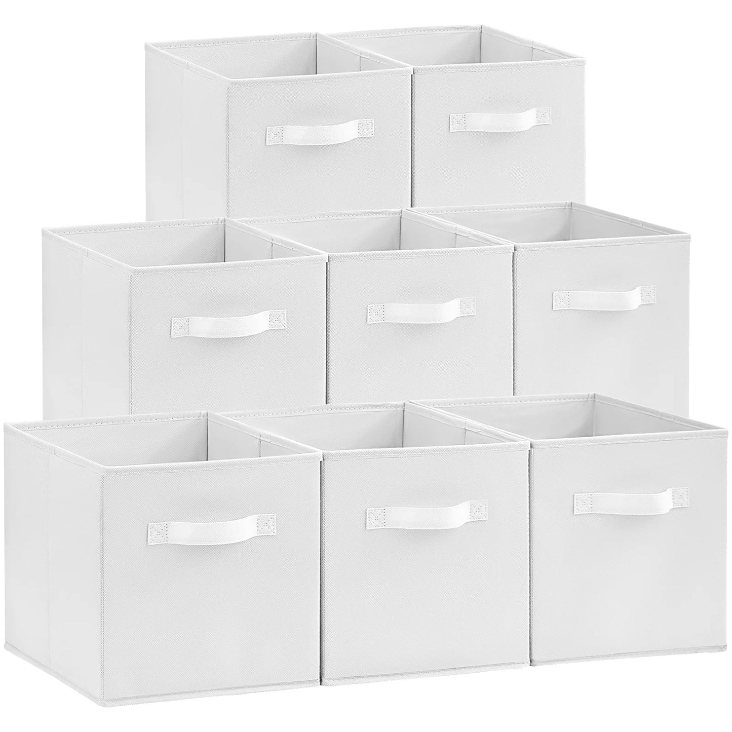 Cube Storage Bins Foldable Fabric Baskets With Handles For Shelves