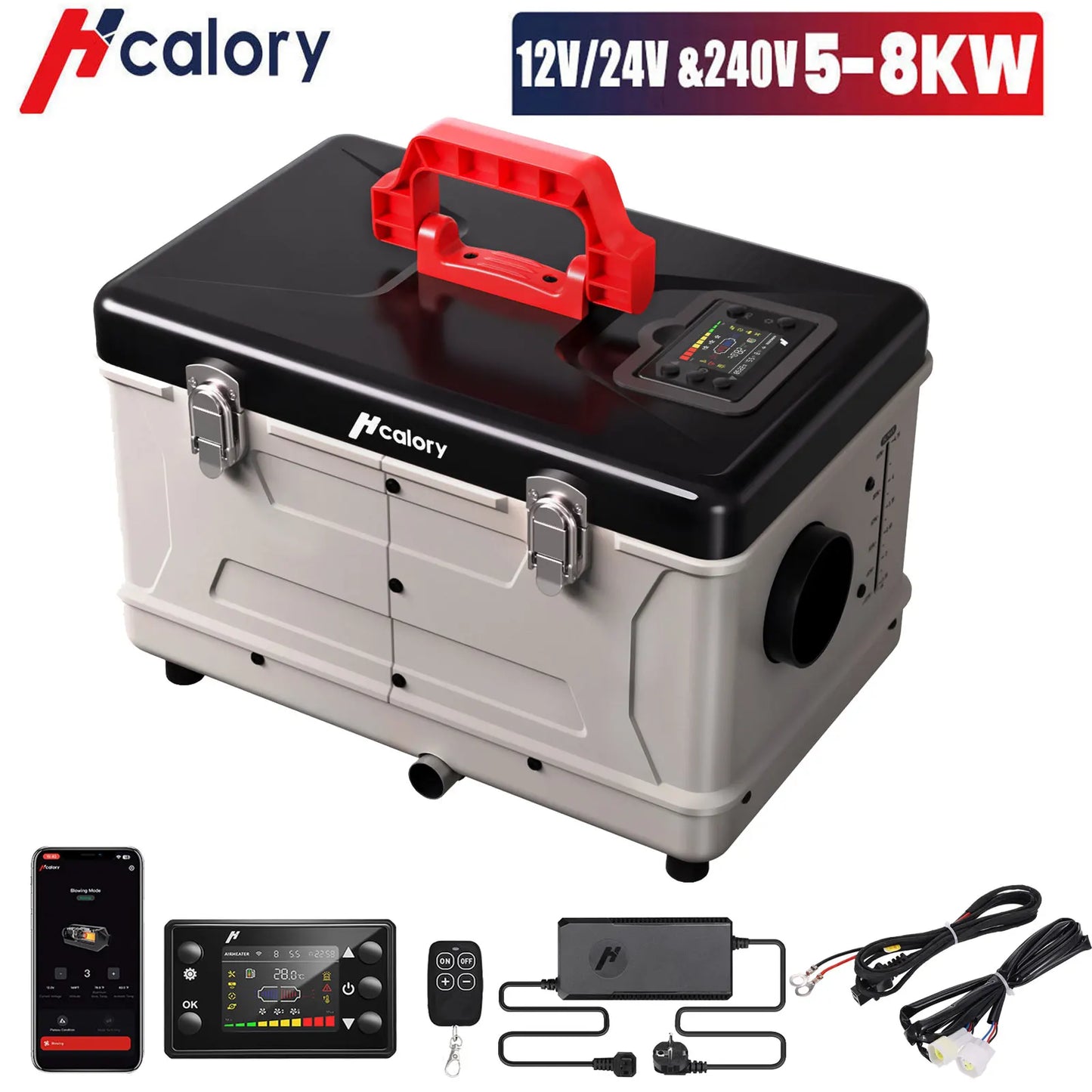 Hcalory 5-8KW Diesel Heater Portable With App Control