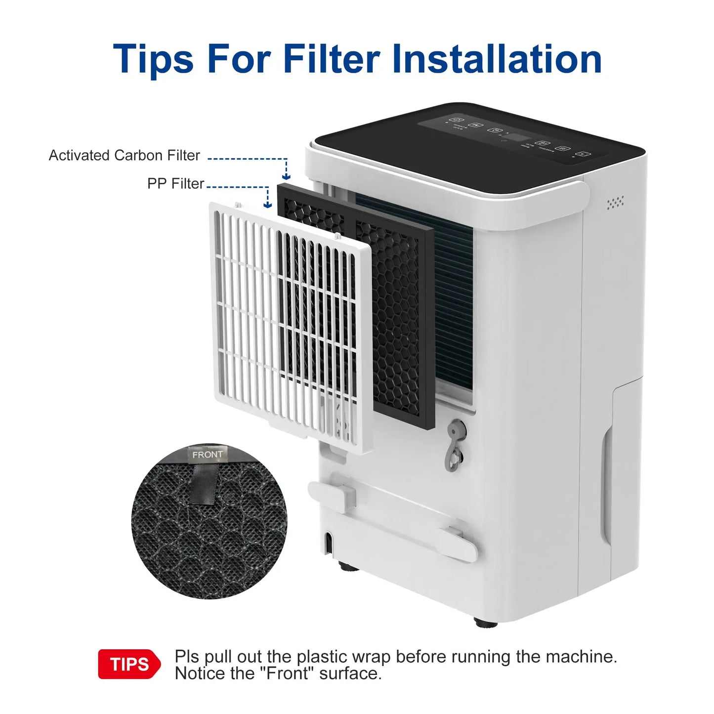 Shinco 30 Pints Dehumidifier For Home Basements Auto Drain Hose