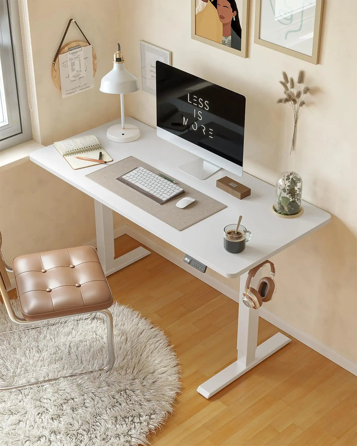 Electric Standing Desk Adjustable Height Sit Stand Office Desk Ergonomic