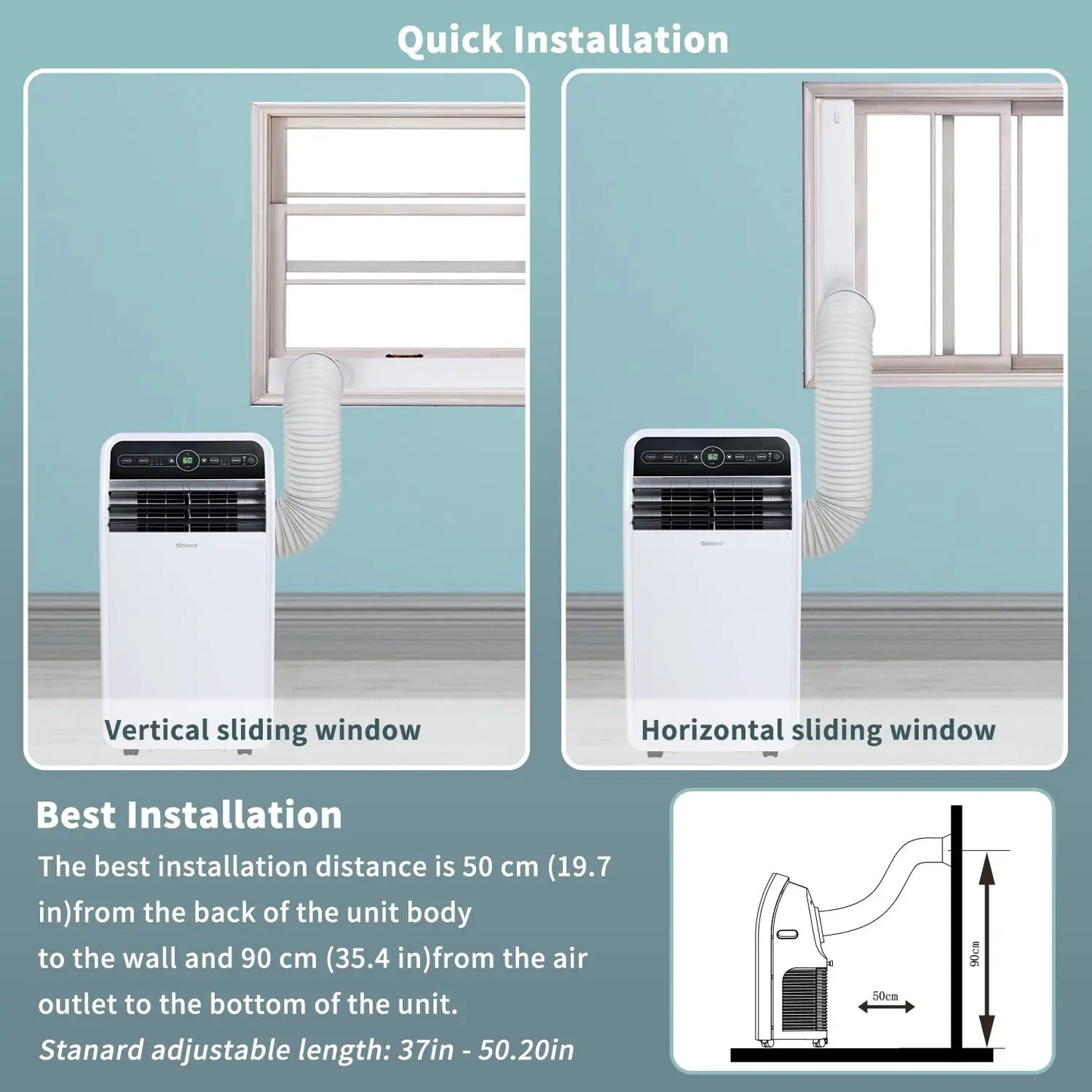 Shinco 12,000 BTU Smart WiFi Portable Air Conditioner
