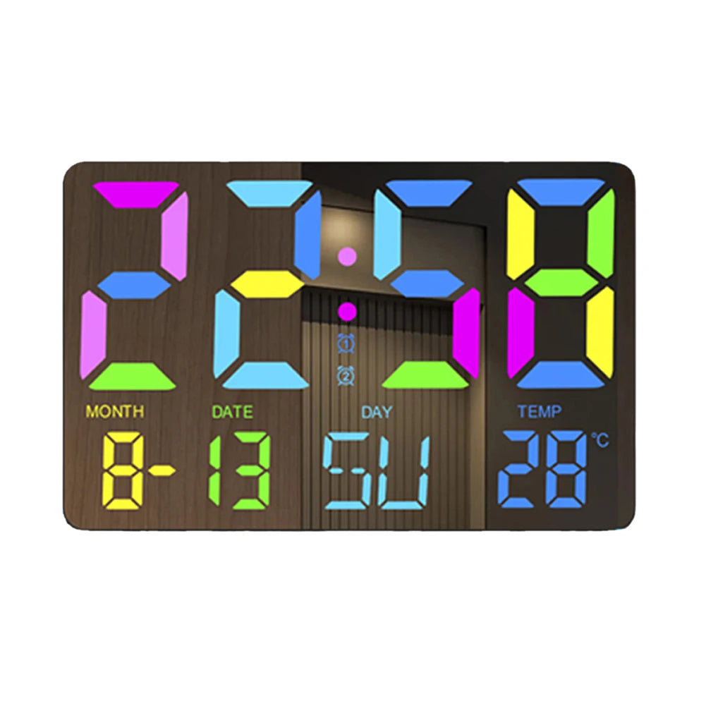 Shunmaii Digital Alarm Clock with Large Display and Auto Dimming