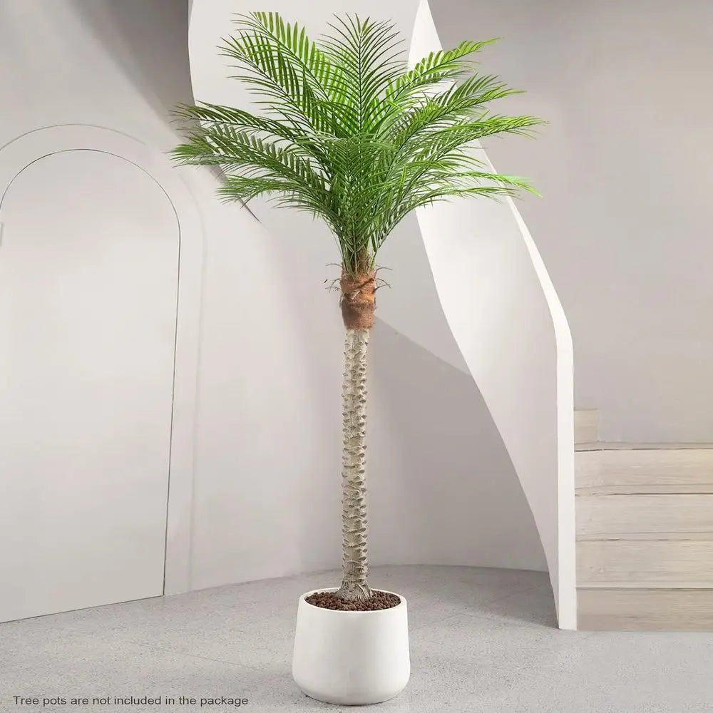 Faux Sago Palm Tree Decor With Adjustable Leaves For Home