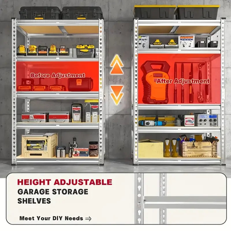 Heavy Duty Garage Storage Shelving Unit For Industrial Utility