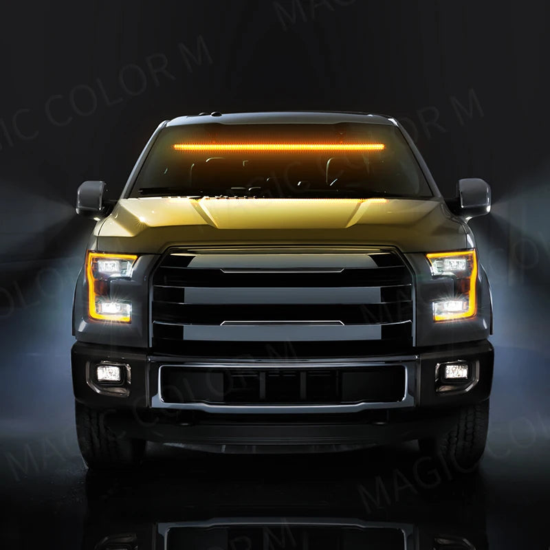 MAGIC COLORM 96 LED 3030 Beads Front Windshield Emergency Warning Light 12V