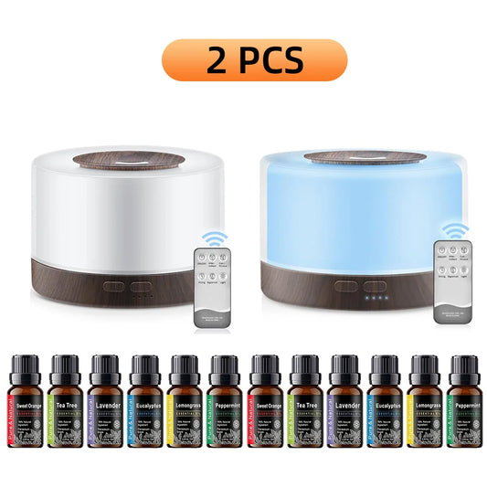 LISM Wood Grain Essential Oil Diffuser Ultrasonic Humidifier