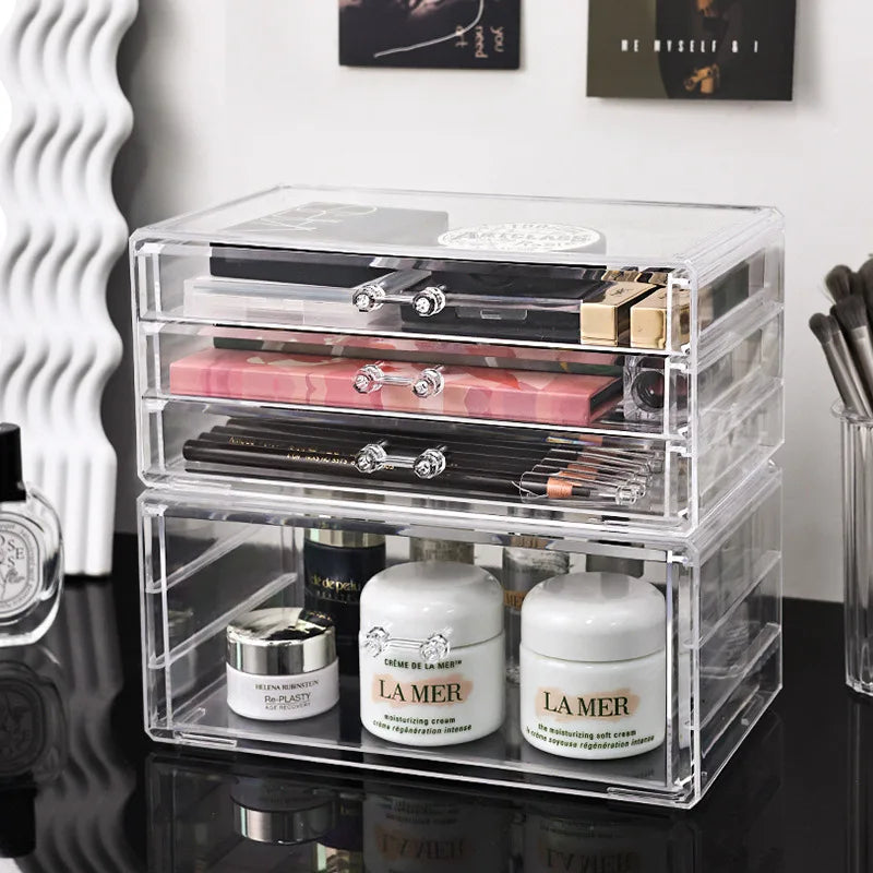 Desktop Drawer Makeup Storage Rack Acrylic Cosmetics And Jewelry Box