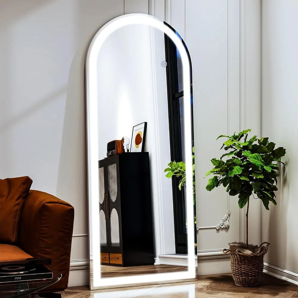 LED Full Length Mirror With Lights And Stand