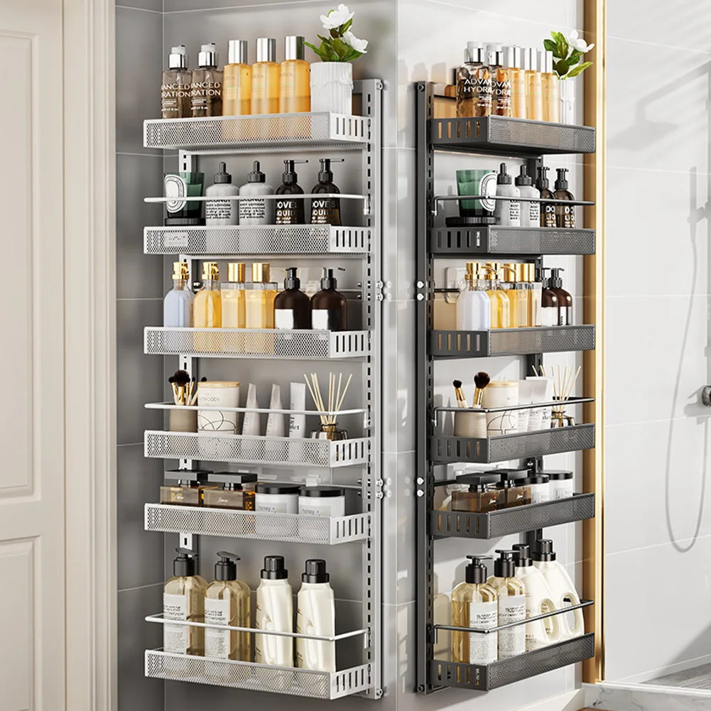 HiMISS 6 Tier Over Door Pantry Organizer With Adjustable Baskets
