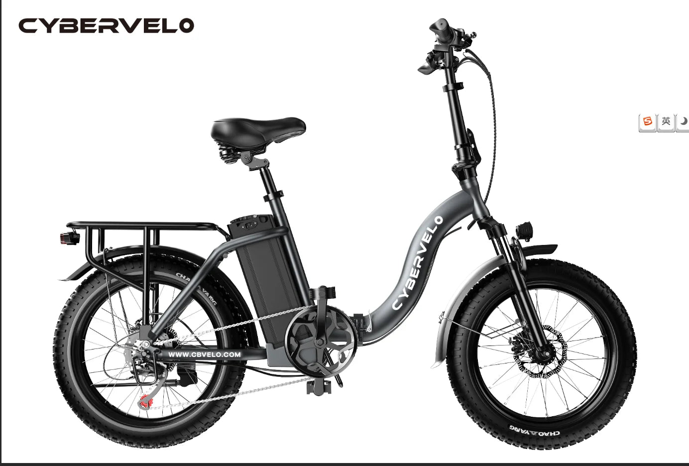 CYBERVELO 1000W Fat Tire Electric Bike MARS700 Ebike