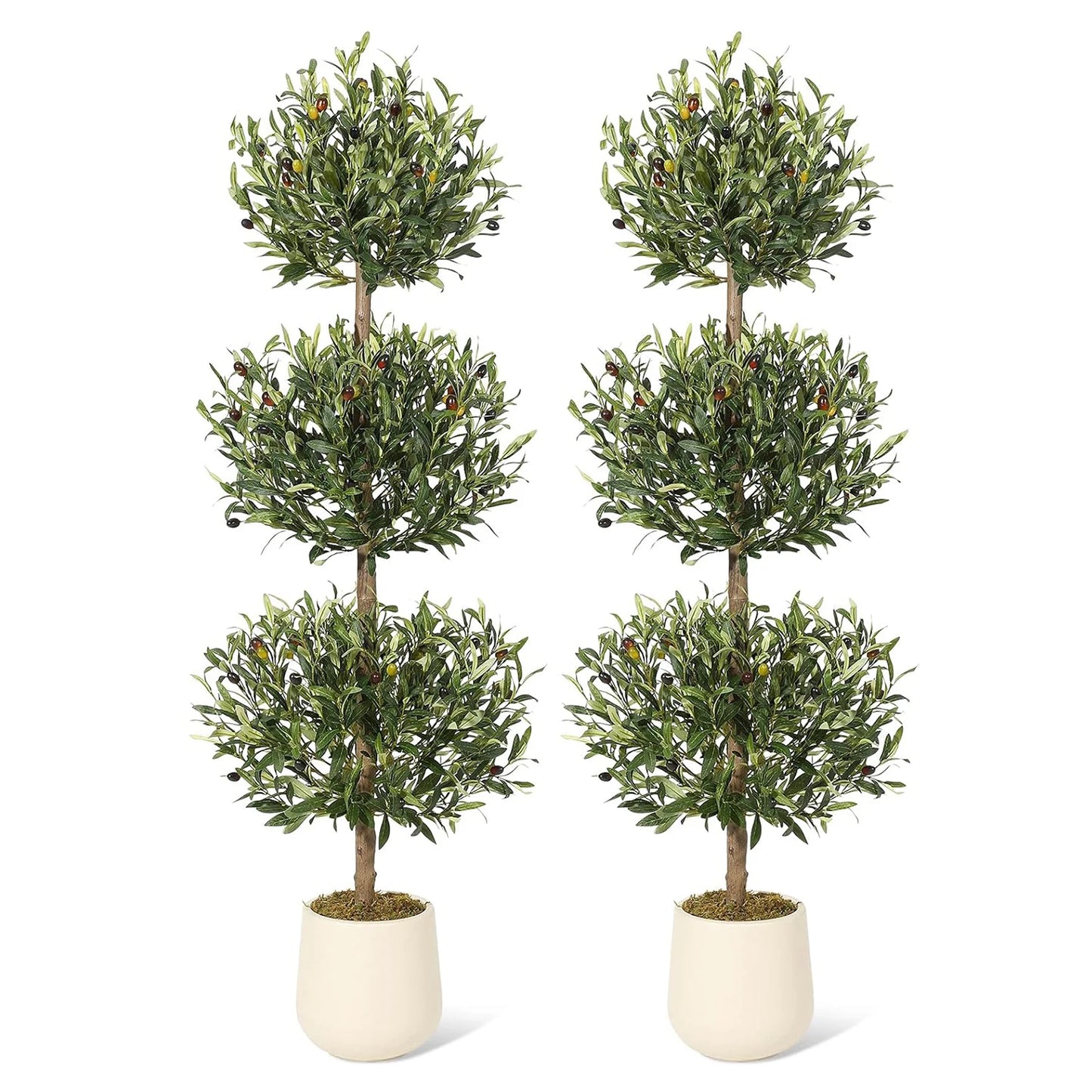 HiMISSCN Artificial Olive Tree With Planter For Home Office Decor