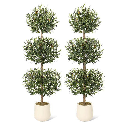 HiMISSCN Artificial Olive Tree With Planter For Home Office Decor