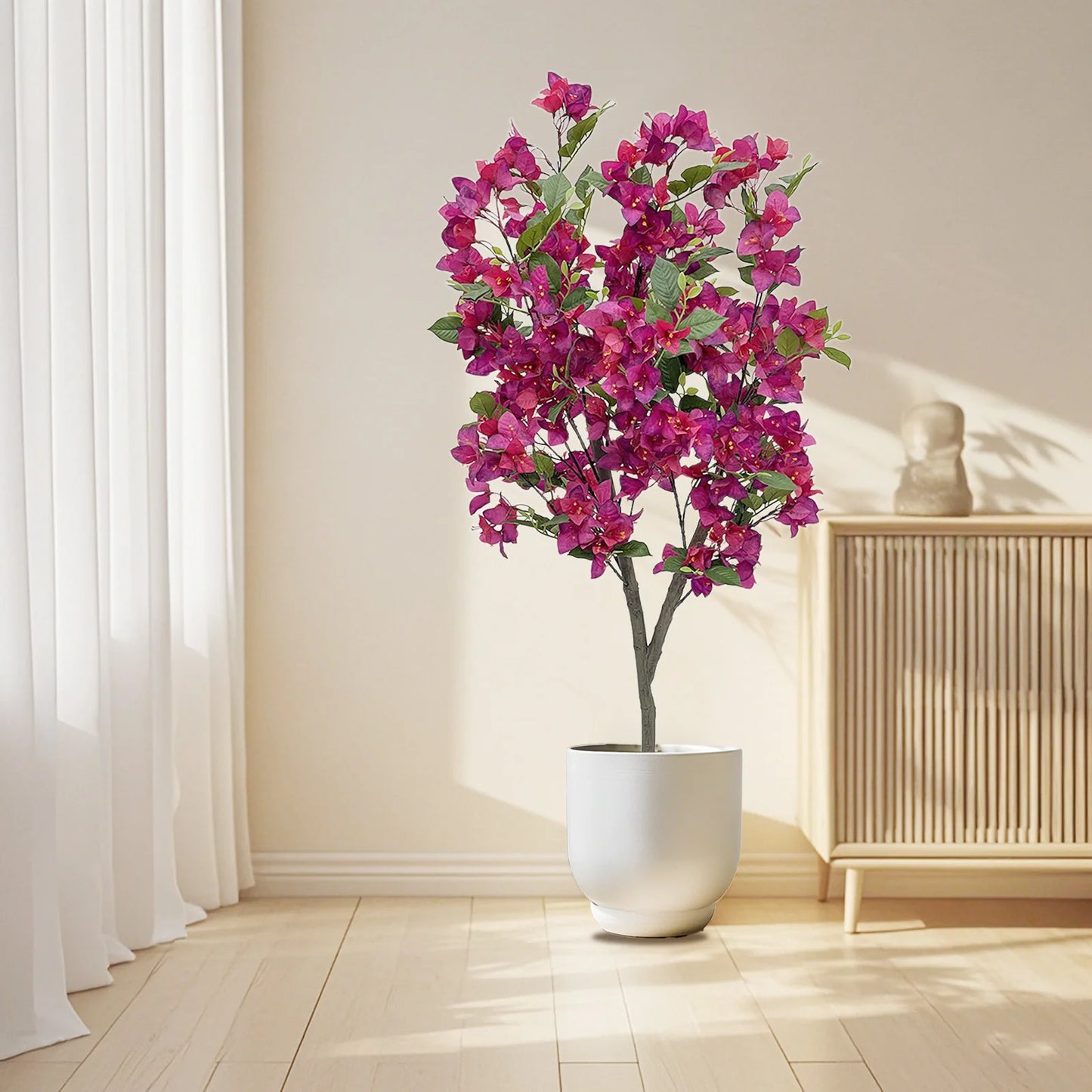 HiMISSCN Artificial Bougainvillea Tree for Photography Studio Decor