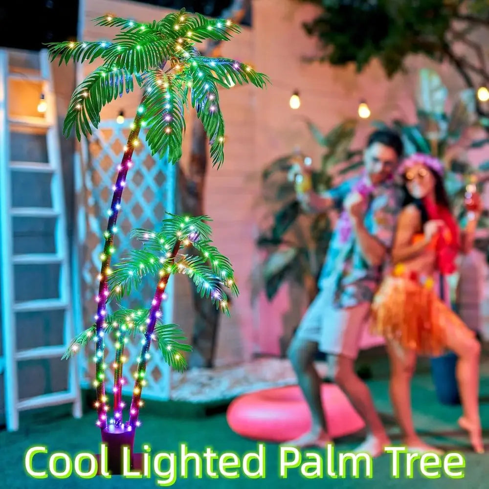 LED Lighted Palm Tree With Smart App Remote And Timer
