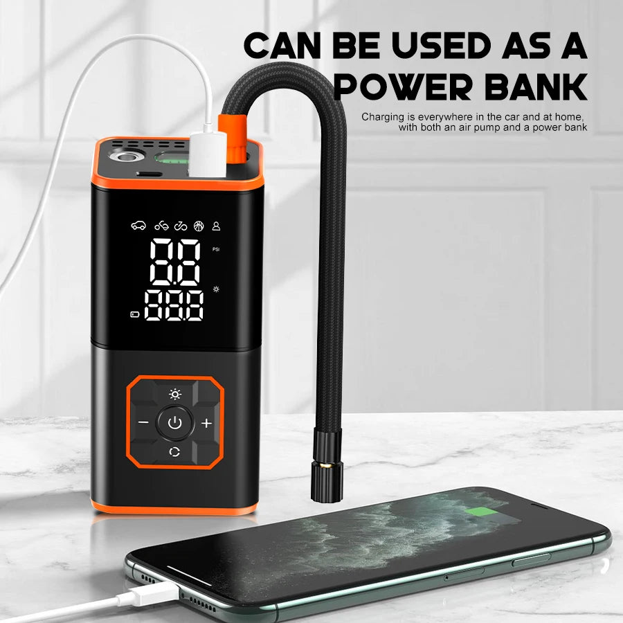 Guantu Car Tyre Inflator Portable Air Compressor Pump