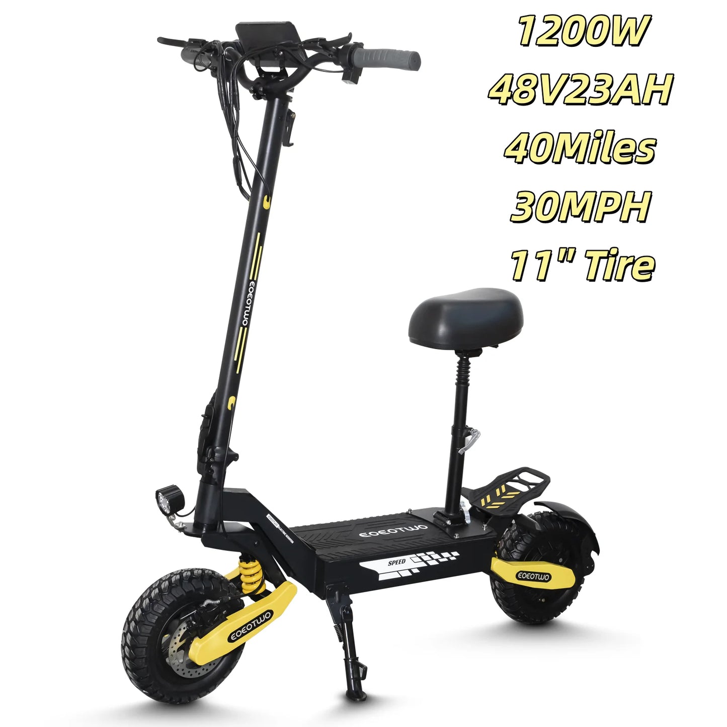 EOEOTWO GT06 Electric Scooter 1200W 30MPH Off Road Foldable