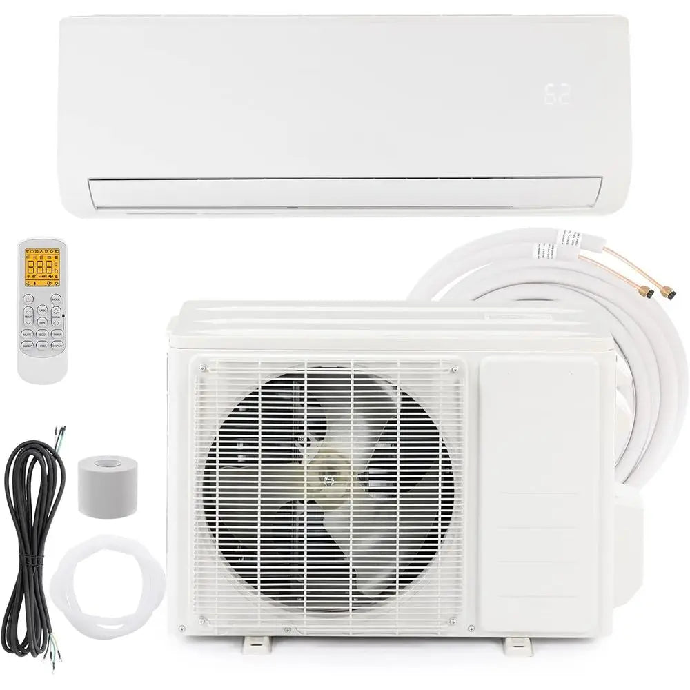 9,000 BTU 19 SEER Mini Split AC Heater 115V Remote