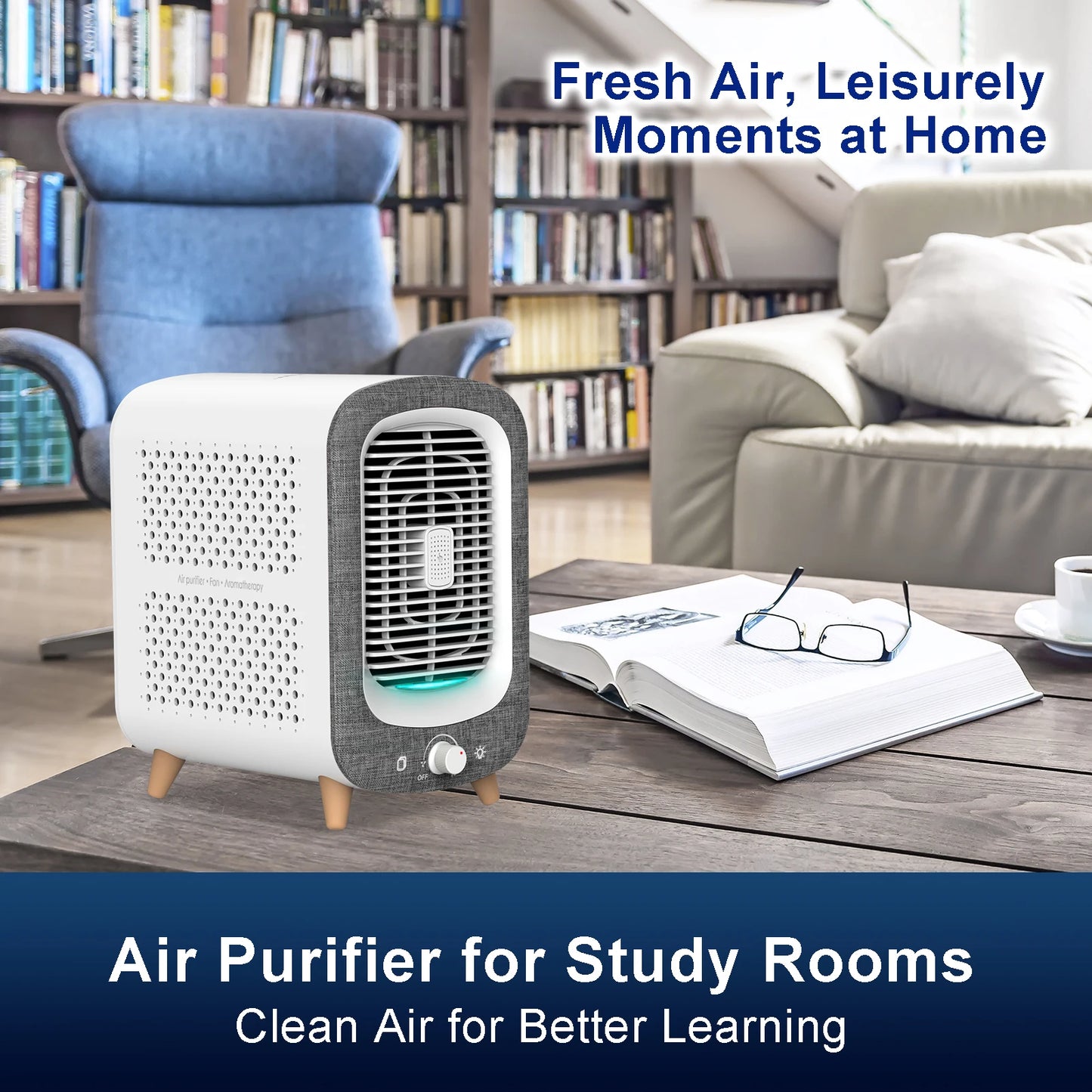Jafanda Air Purifier HEPA Activated Carbon Nightlight Fragrance