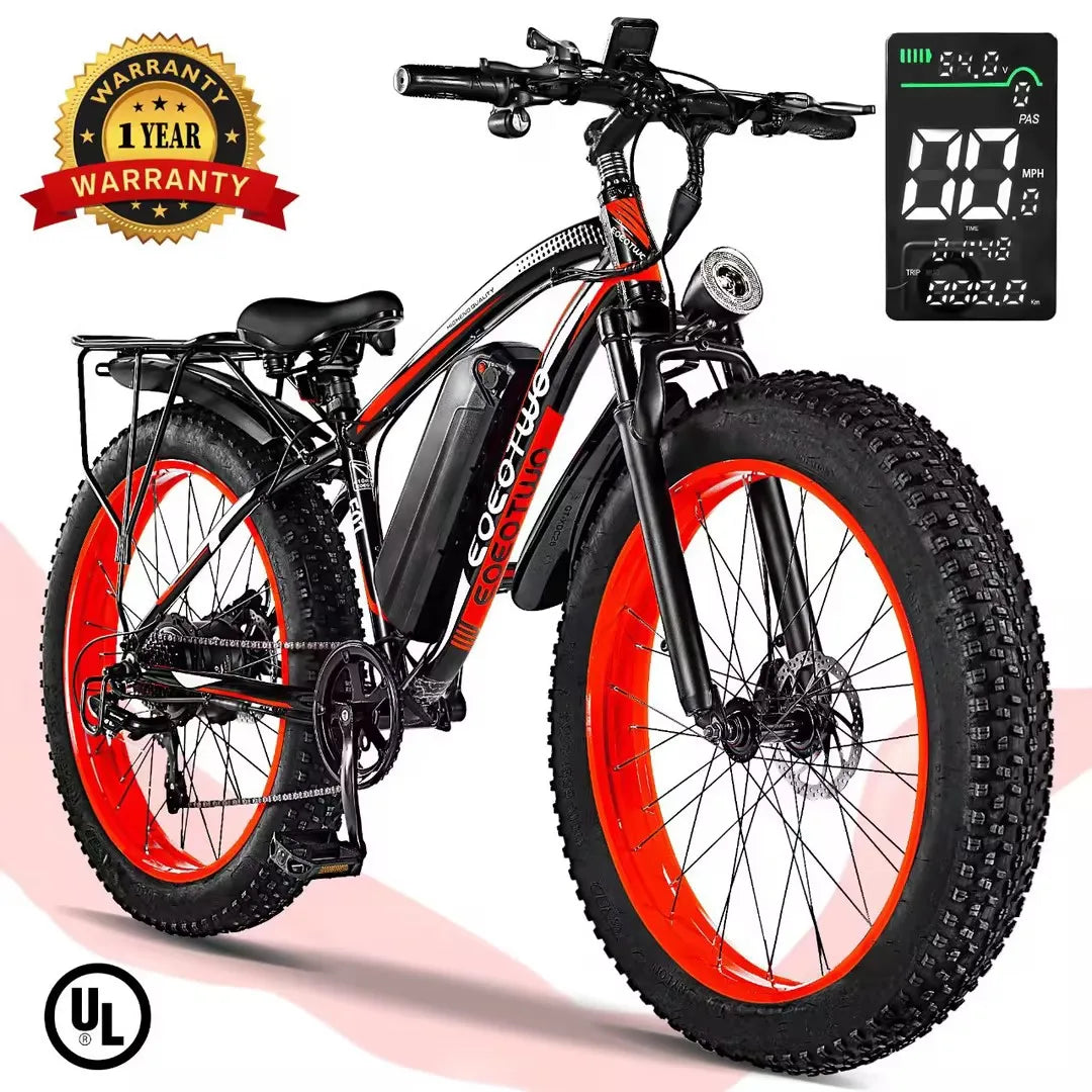 EOEOTWO E01 Electric Bike for Adults 1500W Peak Motor 34MPH