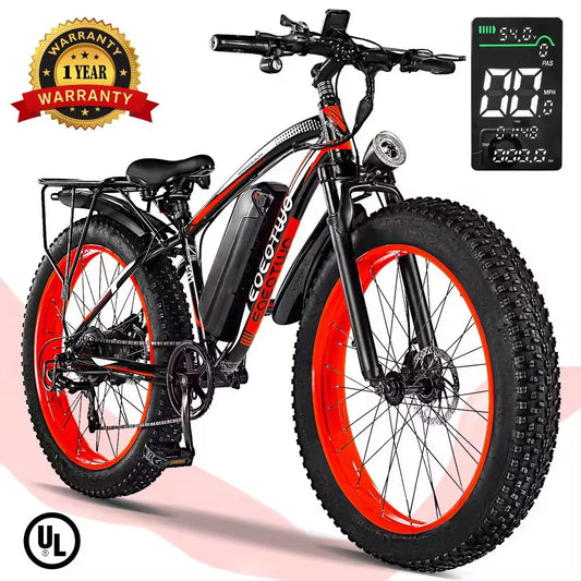 EOEOTWO E01 Electric Bike for Adults 1500W Peak Motor 34MPH