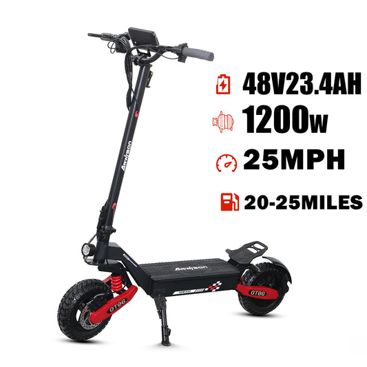 Arwibon 1200W Electric Scooter 48V Foldable Off Road Adult