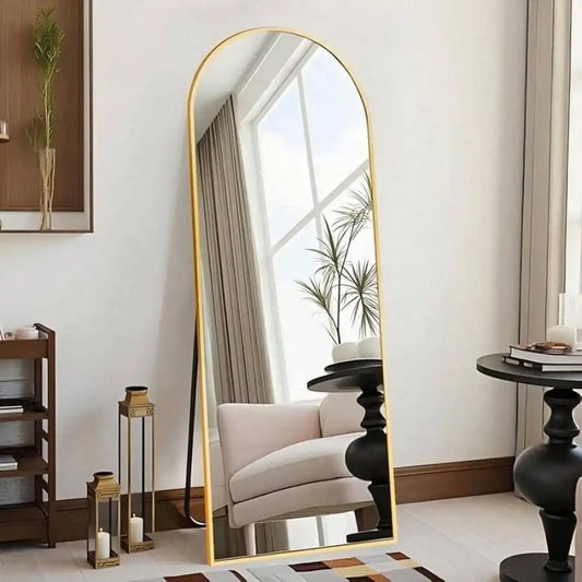 Arched Floor Mirror Wall Mounted For Elegant Home Decor