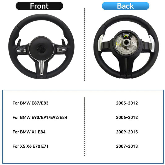 COIKA Leather Steering Wheel For BMW M Series M3 M5 With Paddles