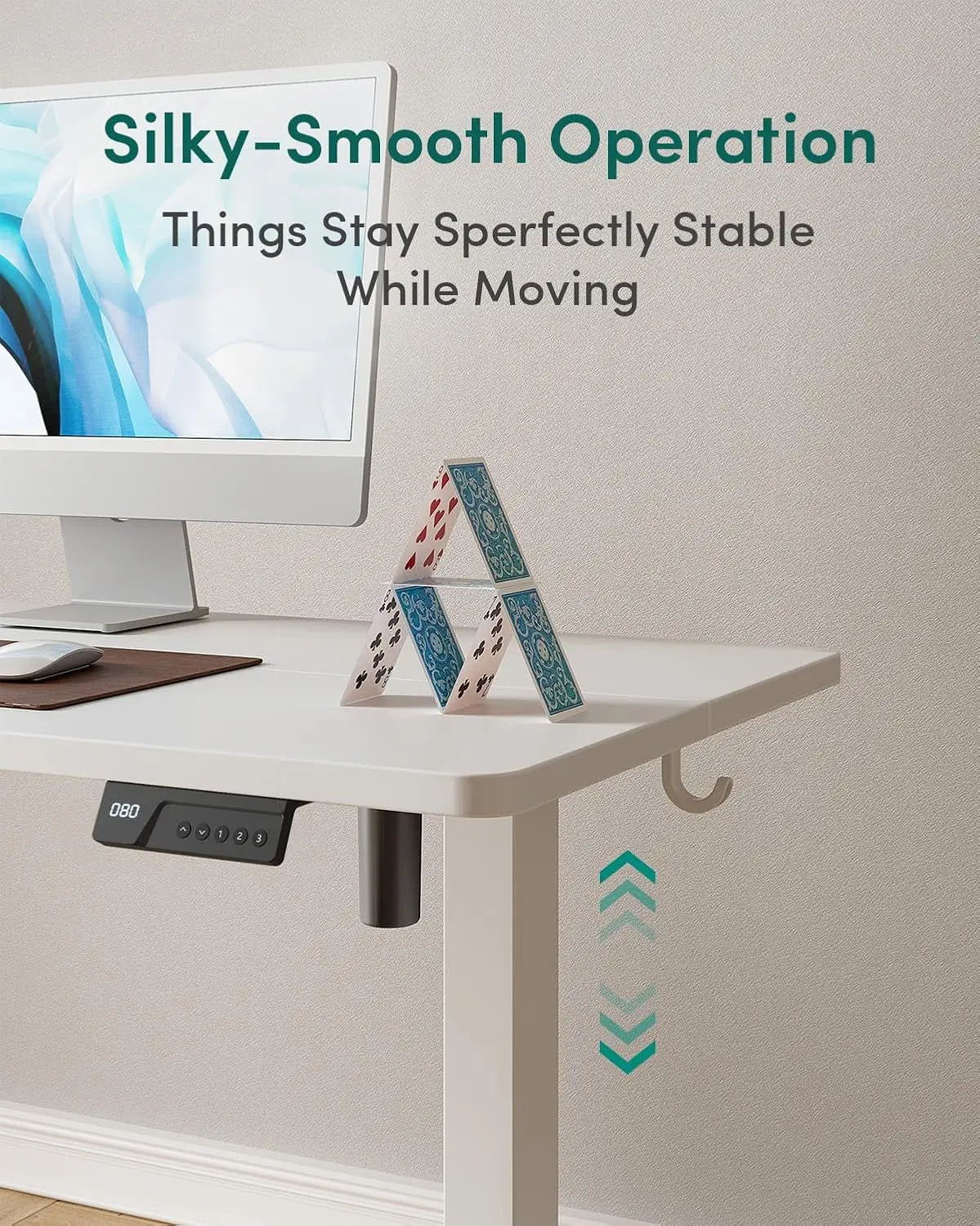 Electric Standing Desk Adjustable Height Sit Stand Office Desk Ergonomic