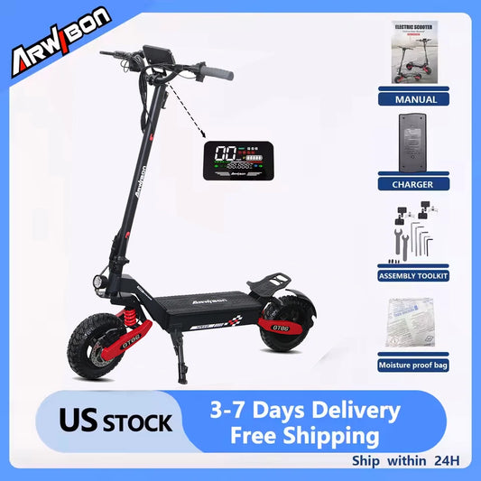 Arwibon GT06 1200W Foldable Electric Scooter for Adults