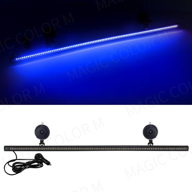 MAGIC COLORM 96 LED 3030 Beads Front Windshield Emergency Warning Light 12V