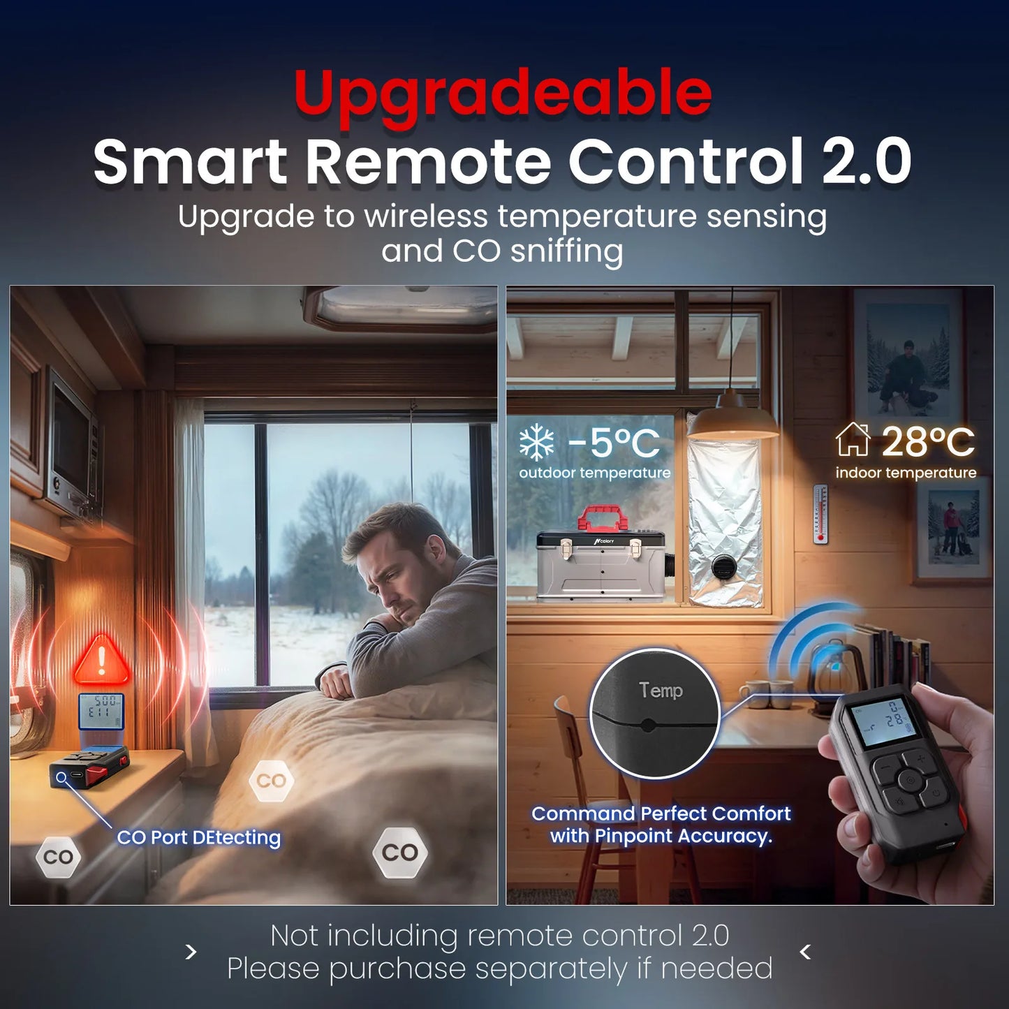 Hcalory 5-8KW Diesel Heater Portable With App Control