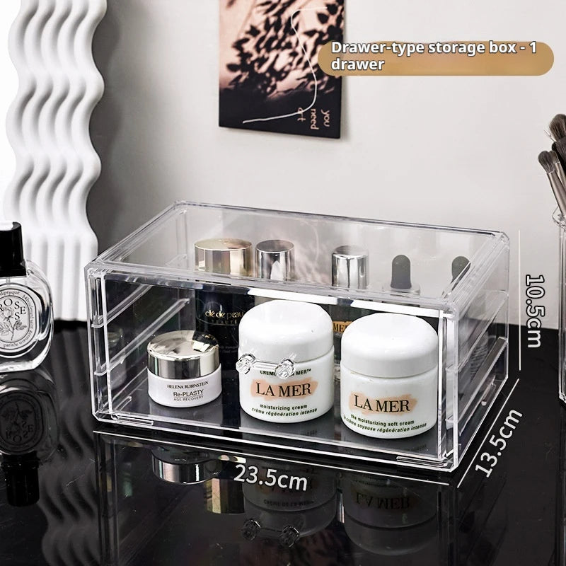 Desktop Drawer Makeup Storage Rack Acrylic Cosmetics And Jewelry Box