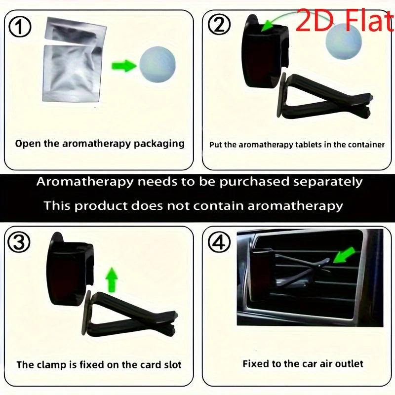 NONECN Chihuahua Car Air Freshener 2D Acrylic Aromatherapy Vent Clip