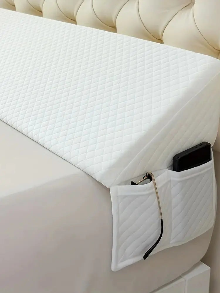 Bed Wedge Pillow - Adjustable 0-7" Gap Filler for Headboard & Mattress/Wall, Backrest, Bed Pillows for Snoring, Spinal Alignment