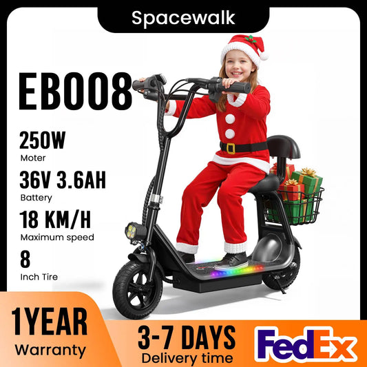 EILLEO SPACEWALK Kids Electric Scooter 250W Foldable With Basket