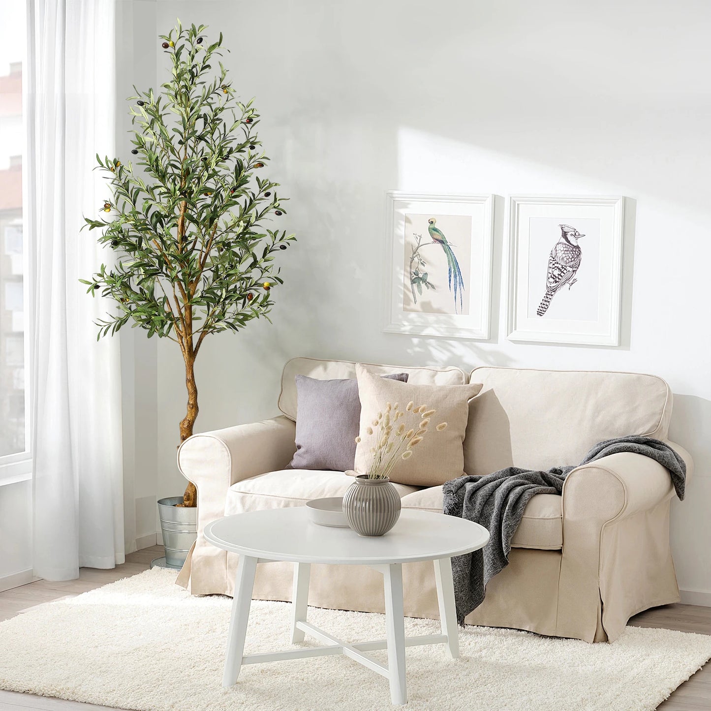 HiMISSCN Artificial Olive Tree In Pot For Home Decor