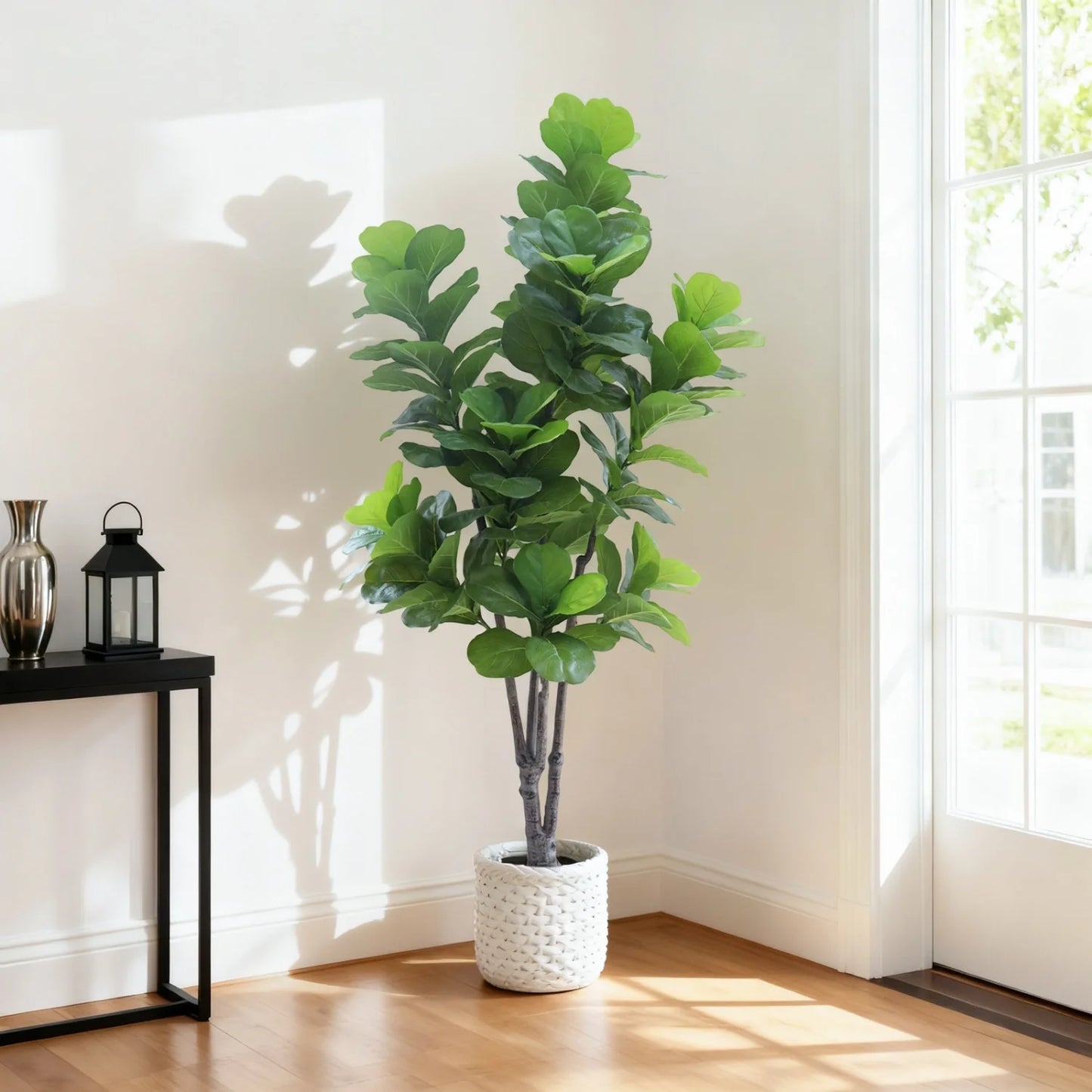 HiMISSCN Fiddle Leaf Fig Tree Artificial Ficus Lyrata