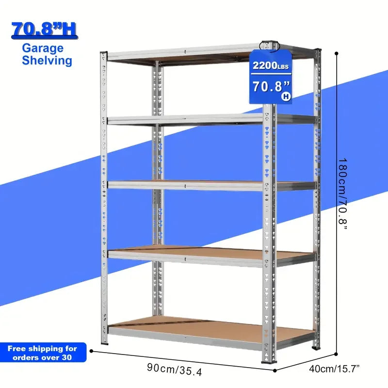 Heavy Duty Garage Storage Shelving Unit For Industrial Utility
