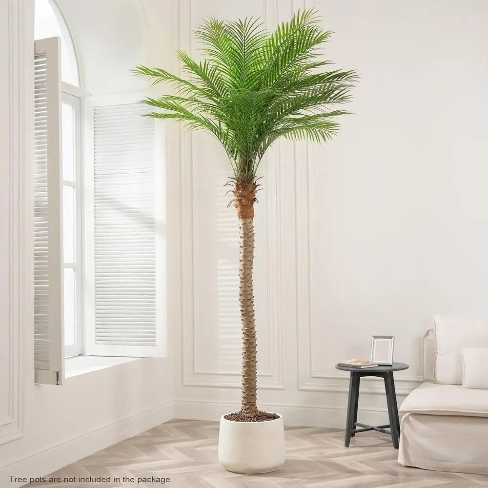 Faux Sago Palm Tree Decor With Adjustable Leaves For Home
