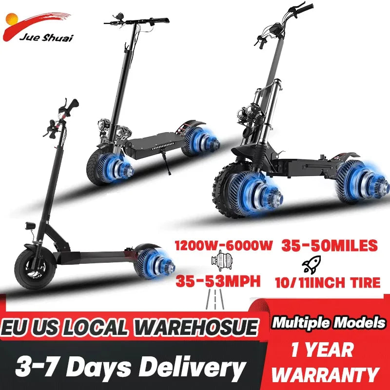 Jueshuai Outdoor Electric Scooter X60 Dual Motor Folding Seat