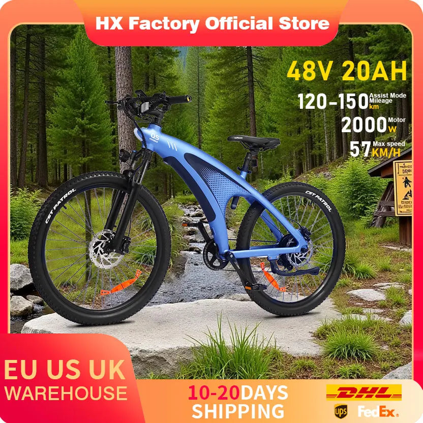 HX Q5 2000W Electric Mountain Bike 48V 20Ah Off Road