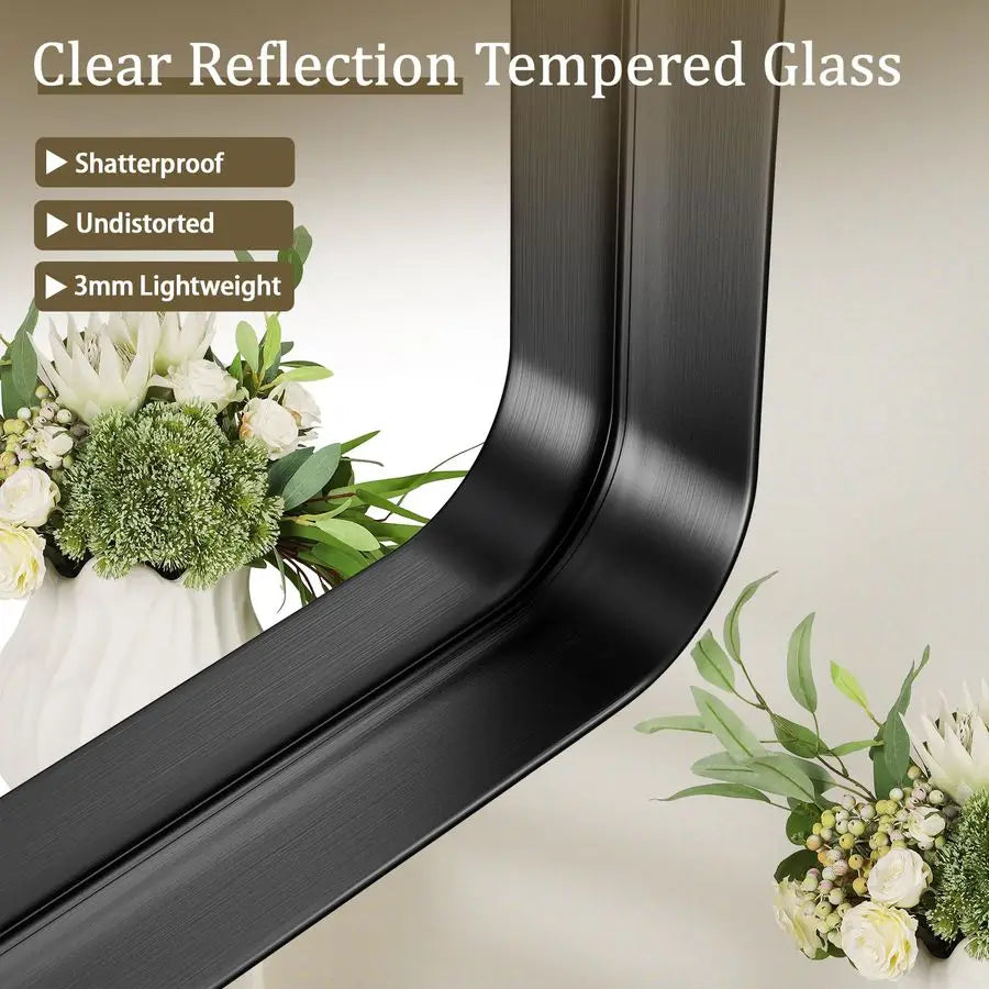 Deep Frame Wall Mirror For Modern Bathroom Vanity Decor