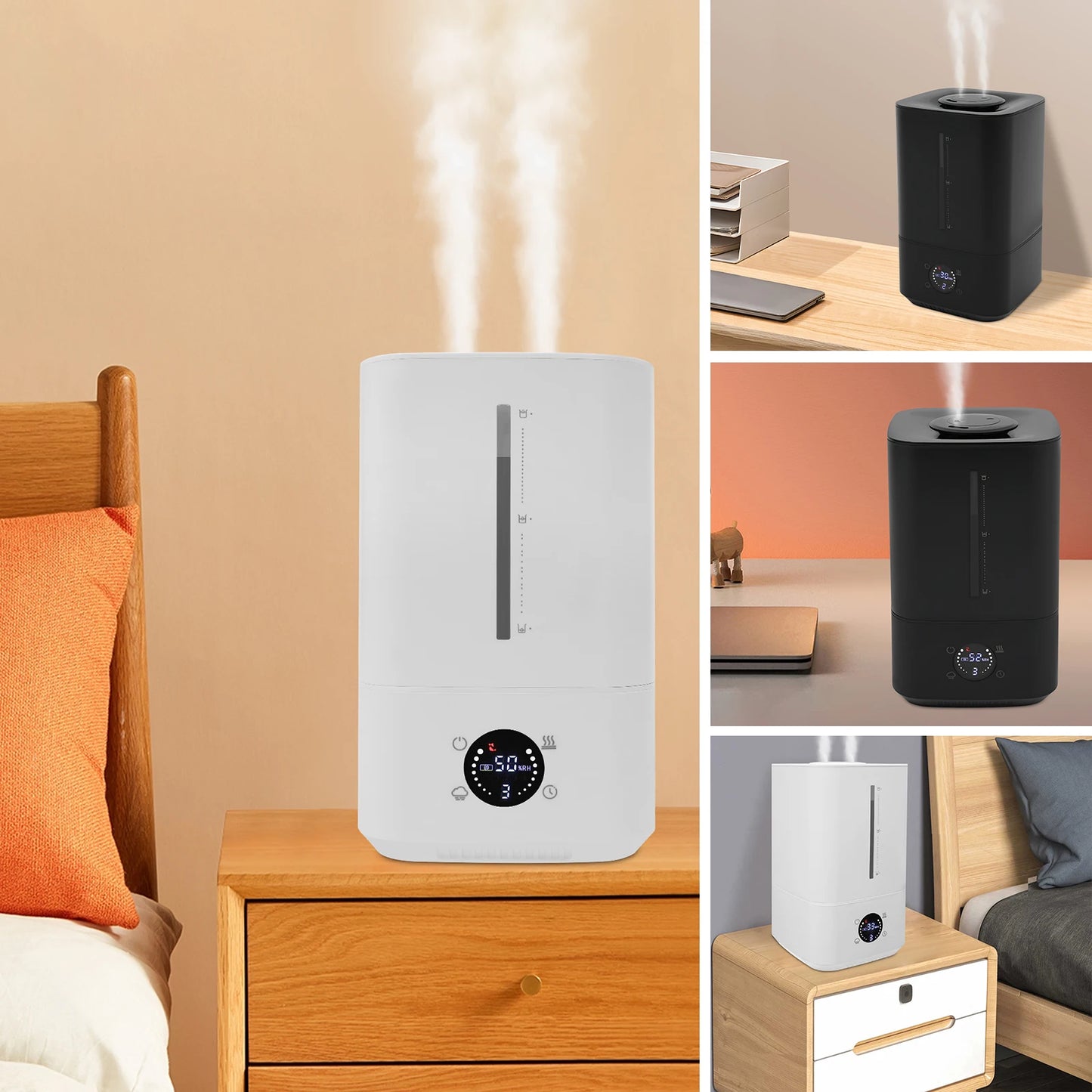 Sweetmile Cold And Warm Mist Humidifier With Nano Tech 360 Degree Nozzle