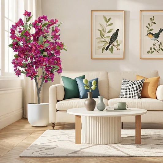 HiMISSCN Artificial Bougainvillea Tree for Photography Studio Decor